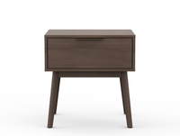 Estes Nightstand with drawer in Pecan