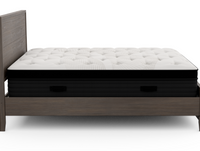 Bedroom with Nolah Evolution Mattress on the Mesa Bed Frame in Fieldstone