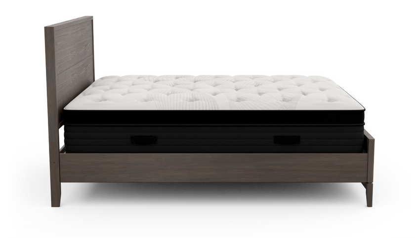 Mesa wood platform base with a Nolah Mattress
